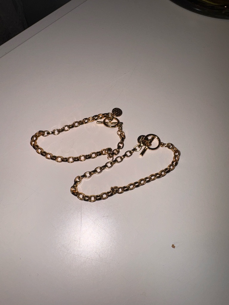 Marlyn Schiff Gold Chain Link Bracelet Duo